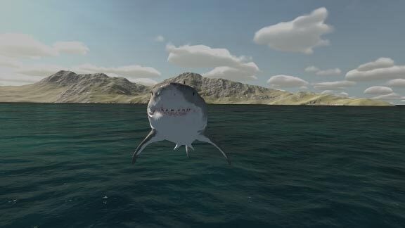 Shark Attack VR Game Shark on Water